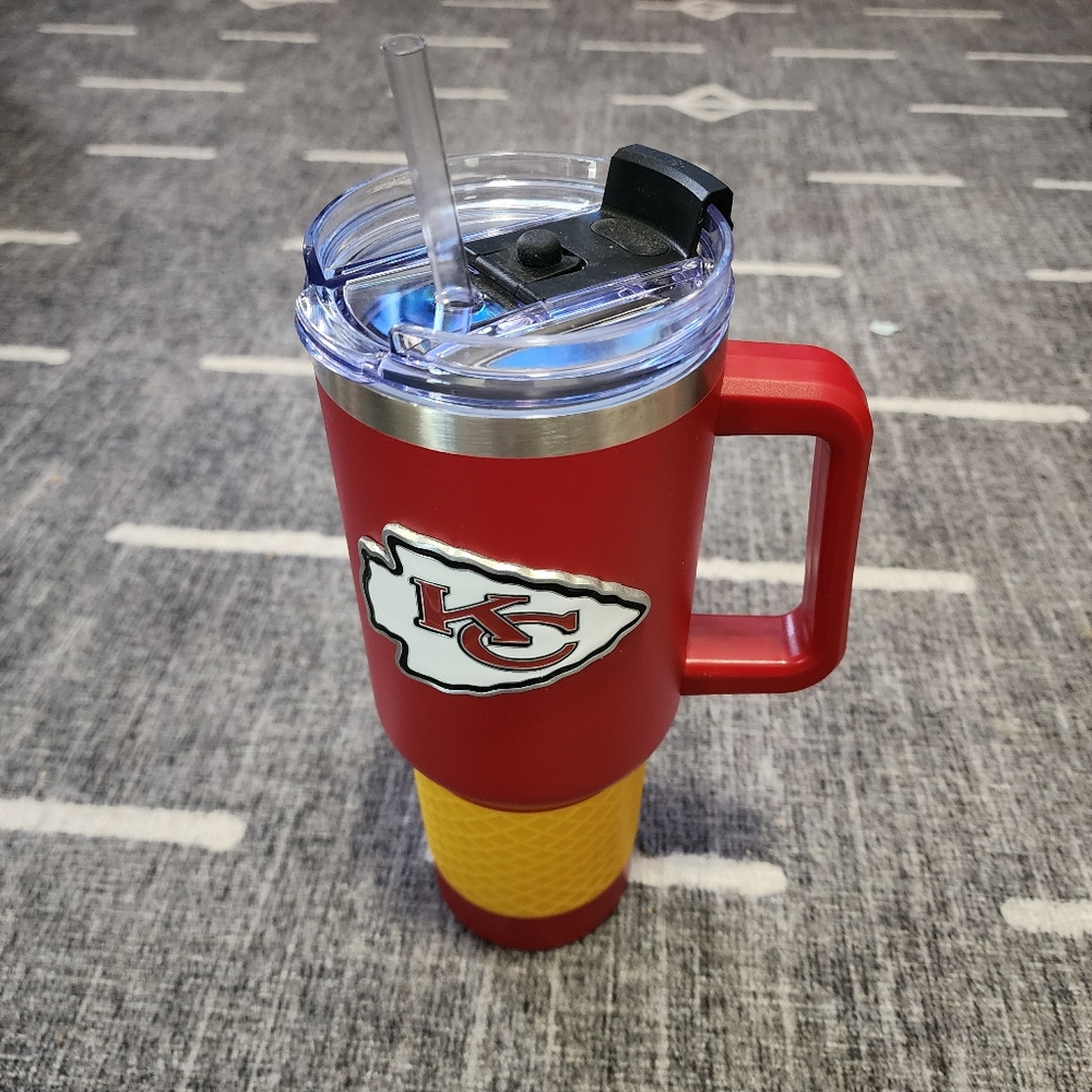 Kansas City Chiefs 40 oz  Red and Yellow Tumbler NFL brand